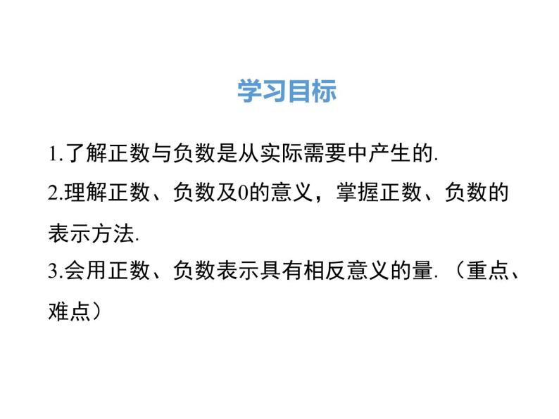 初中数学人教版七年级上册1.1 正数和负数课文配套课件ppt