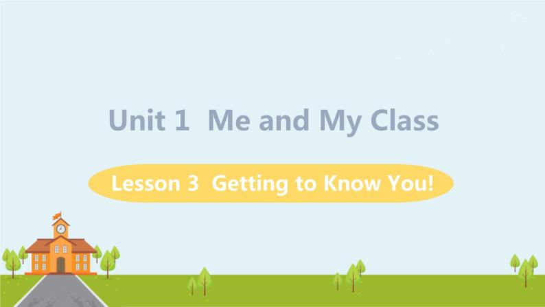 冀教版英语八年级上册 Lesson 3 Getting to Know You PPT课件+音频01