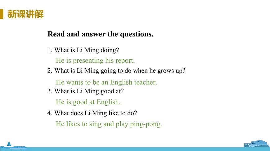 Lesson 48 Li Ming 's Report第8頁