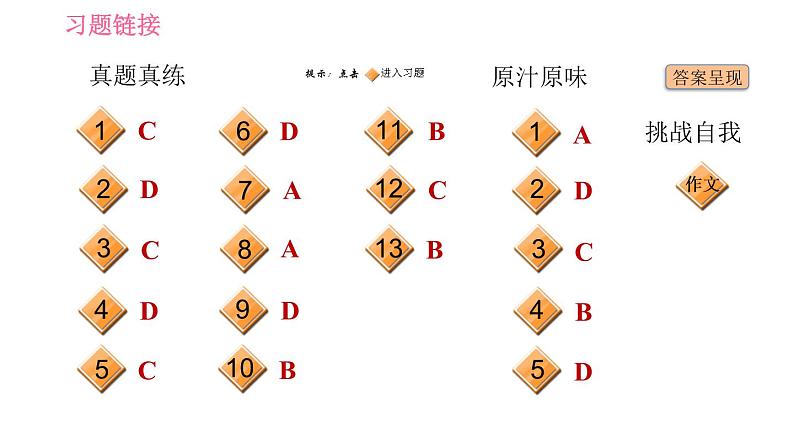 鲁教五四版九年级全一册英语习题课件 Unit10 单元整合与拔高第2页