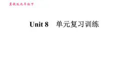 冀教版九年级下册英语课件  UNIT 8　单元复习训练