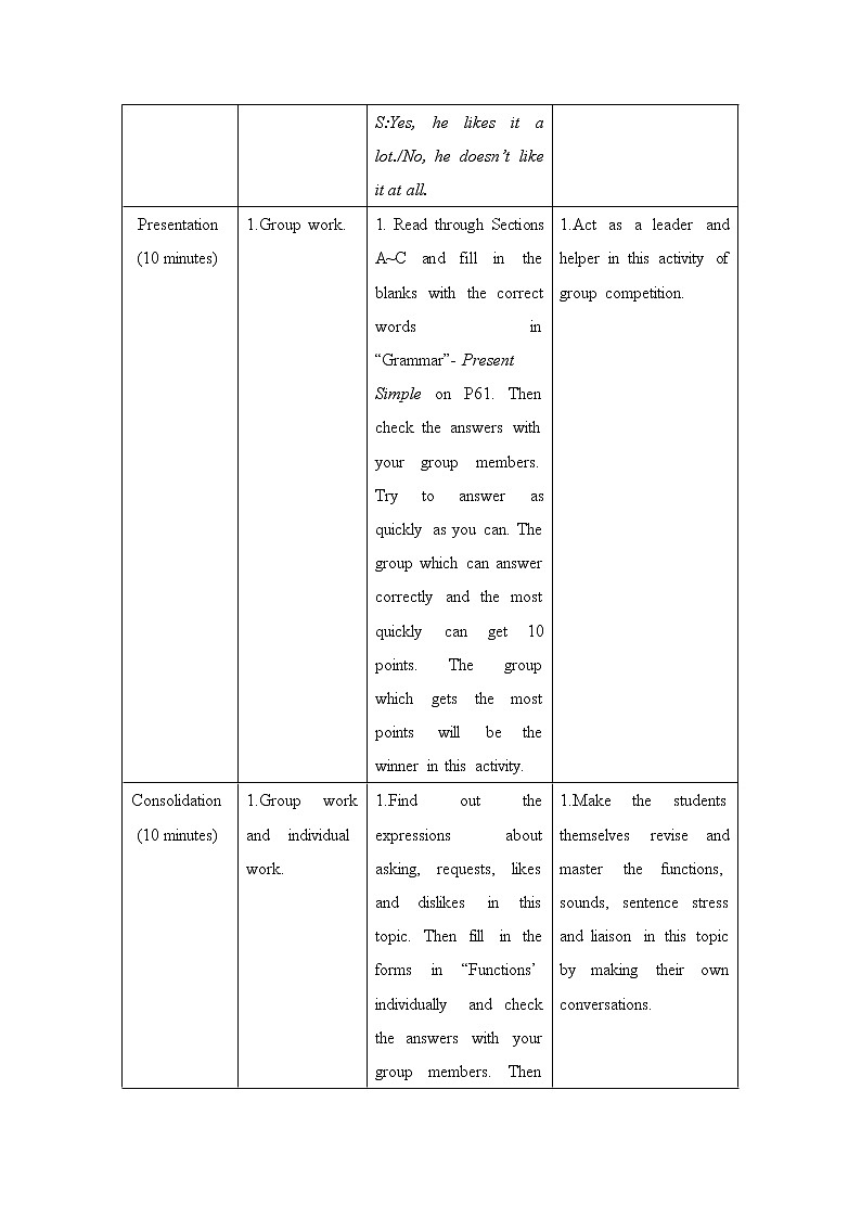 仁爱科普版初中英语七年级上 Unit 3 Topic 1 Section D 教学设计第3页