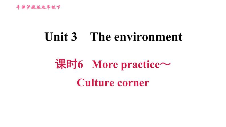 沪教牛津版九年级下册英语 Unit3 习题课件01