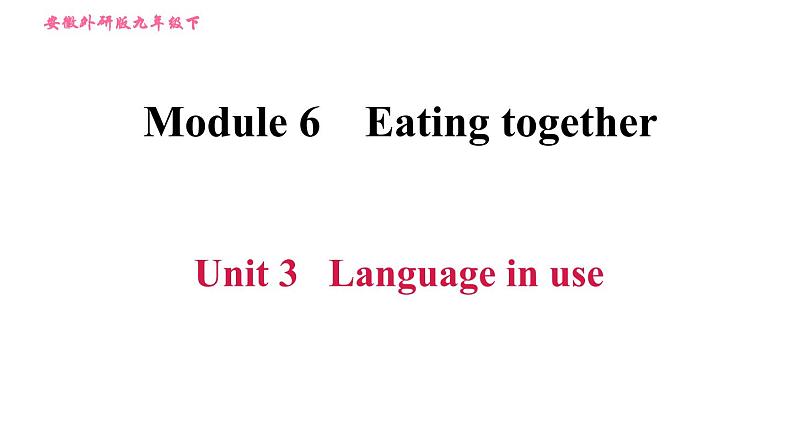 外研版九年级下册英语课件 Module 6 Unit 3 Language in use第1页