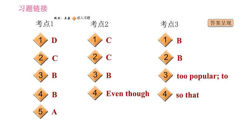 外研版九年级下册英语课件 Module 7 中考考点专练第2页