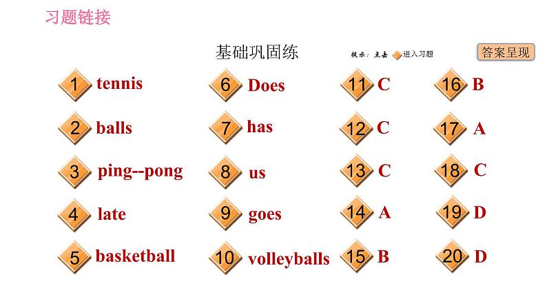 人教版七年级上册英语习题课件 Unit5 课时1 Section A (1a-2d)第2页