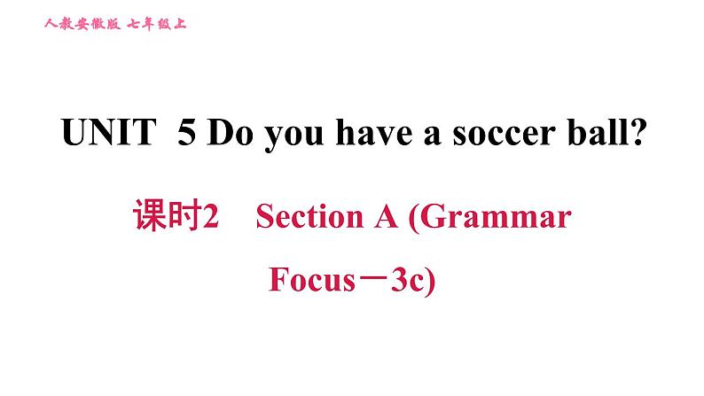 人教版七年级上册英语习题课件 Unit5 课时2 Section A (Grammar Focus-3c)第1页