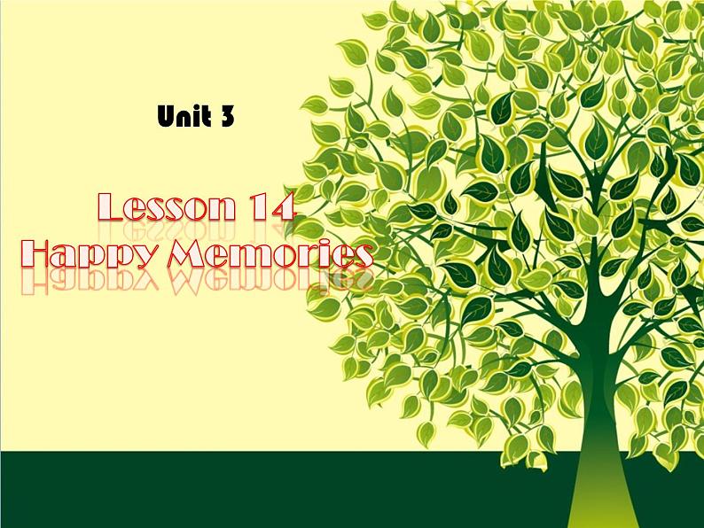 冀教版八年级英语上册 Unit 3 Lesson 14- Happy Memories-资源套餐【教学设计+课件+习题+素材】01