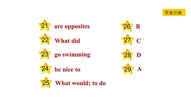 冀教版八年级上册英语习题课件 Unit5 Lesson 27 What 's Your Advice第4页