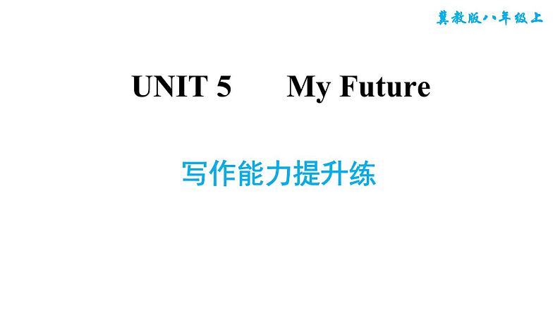 冀教版八年级上册英语习题课件 Unit5 写作能力提升练第1页