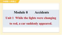 英语八年级上册Unit 1 While the car were changing to red, a car suddenly appeared.习题ppt课件