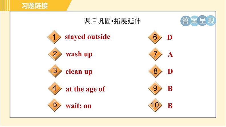 外研版八年级上册英语 Module11 习题课件03
