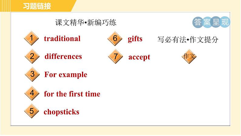 外研版八年级上册英语 Module11 习题课件05