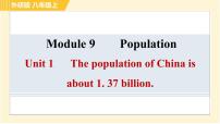 外研版 (新标准)八年级上册Unit 1 The population of China is about 1.37 billion.习题课件ppt