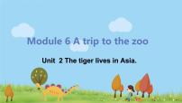 外研版 (新标准)七年级上册Unit 2 The tiger lives in Asia.备课ppt课件
