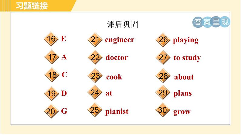 人教版八年级上册英语习题课件 Unit6 Period 1 Section A (1a-2d)第5页