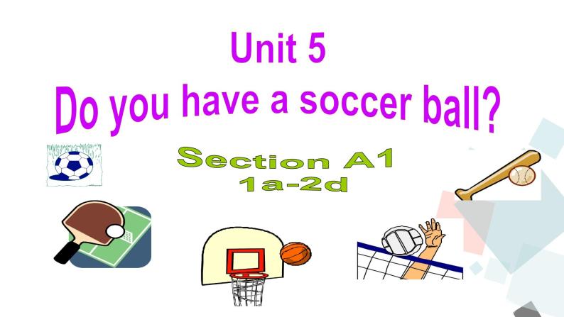 七年级上册 Unit 5 Section A (1a-2d)课件及音频01