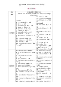 九年級(jí)全冊(cè)Unit 11 Sad movies make me cry.綜合與測(cè)試教學(xué)設(shè)計(jì)及反思