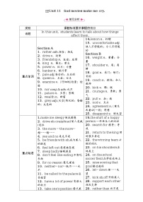 九年级全册Unit 11 Sad movies make me cry.综合与测试教学设计及反思