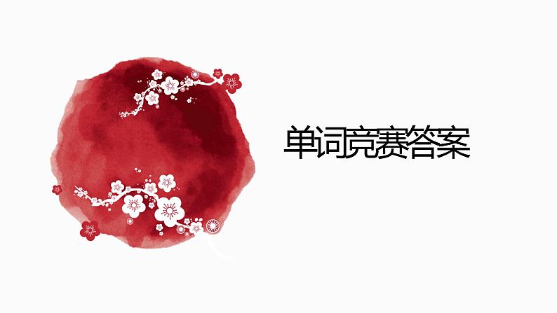 八上英语单词竞赛(含答案)练习题01