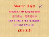 外研版（新标准）初中英语七年级上Starter Module 3课件PPT