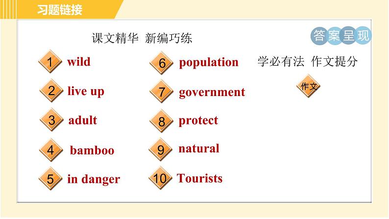 鲁教五四版八年级上册英语 Unit5 习题课件04
