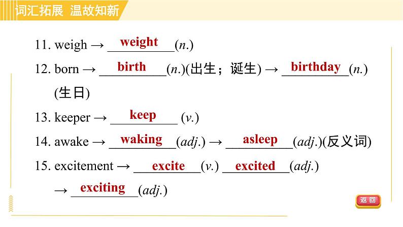 鲁教五四版八年级上册英语 Unit5 习题课件07