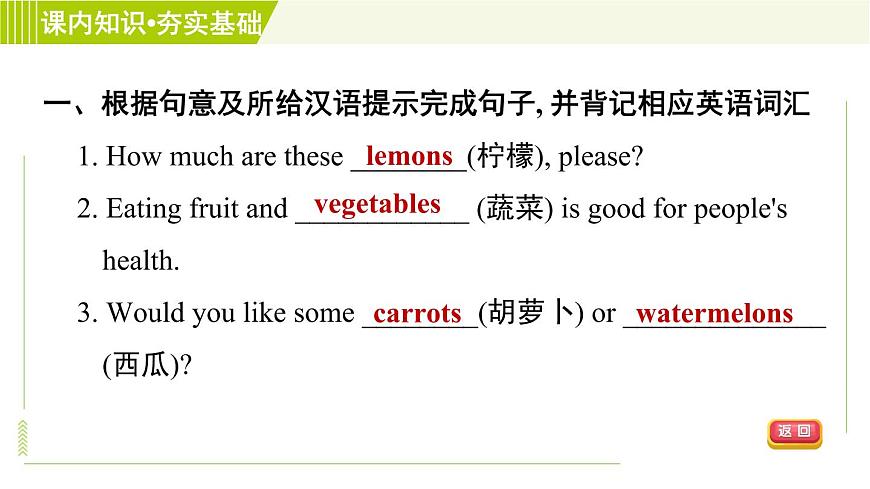 譯林版七年級上冊英語 Unit6 Period 1 Comic strip & Welcome to the unit 習題課件第6頁