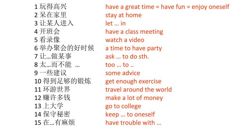 Unit 10 If you go to the party, you will have a great time.【复习课件】-2021-2022学年八年级英语上册单元复习（人教新目标） (共32张PPT)06