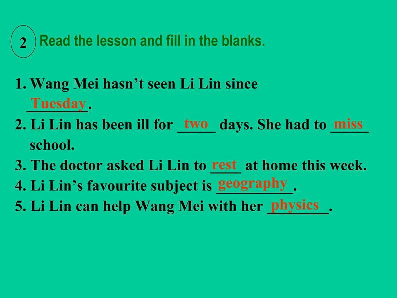 冀教版英语八年级上册LESSON 9课件PPT05