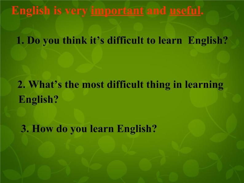 外研版八年级英语上册 Module 1 Unit 1 Let's try to speak English as much as possible课件 (1)05