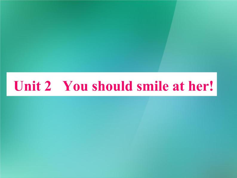 外研版八年级英语上册 Module 1 How to learn English Unit 2 You should smile at her课件103