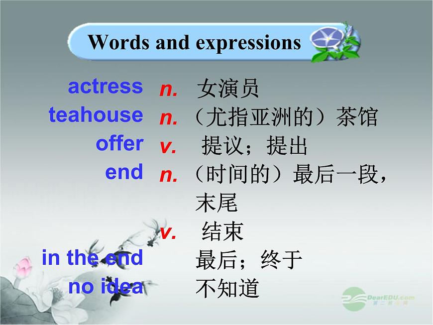 外研版八年級(jí)英語(yǔ)上冊(cè) Module 5 Lao She Teahouse Unit 1 I wanted to see the Beijing Opera課件3第7頁(yè)