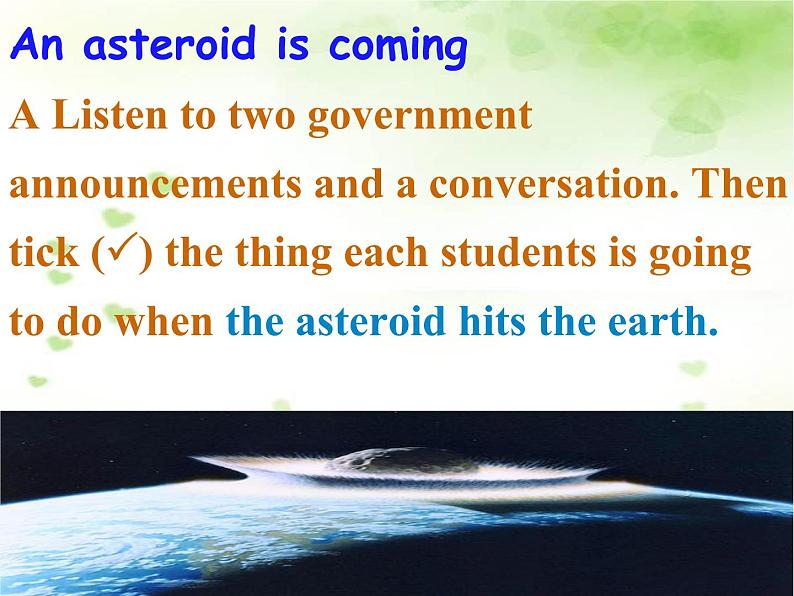 深圳市初中英语九年级级下Unit4 Natural disasters教学课件 listening& Speaking第4页