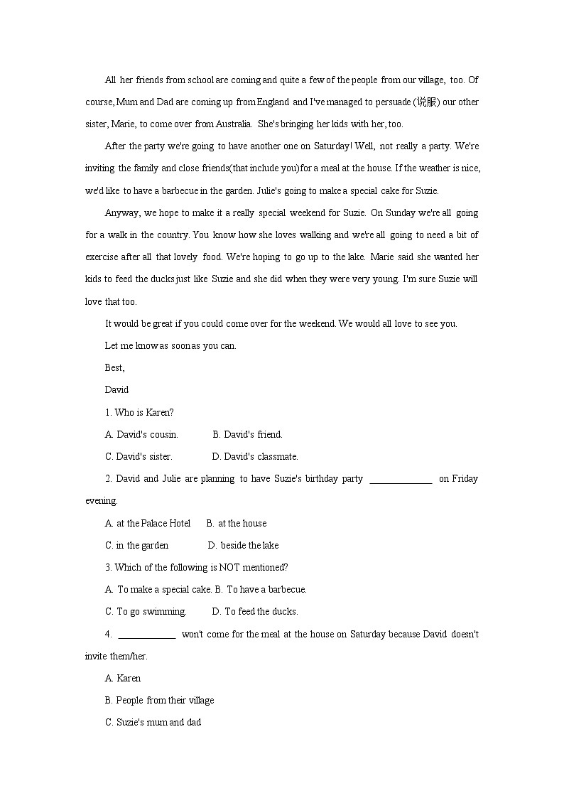 Unit 5 What are the shirts made of-Section B(3a-Self Check)课后作业 人教版(新目标)英语九年级全册第2页