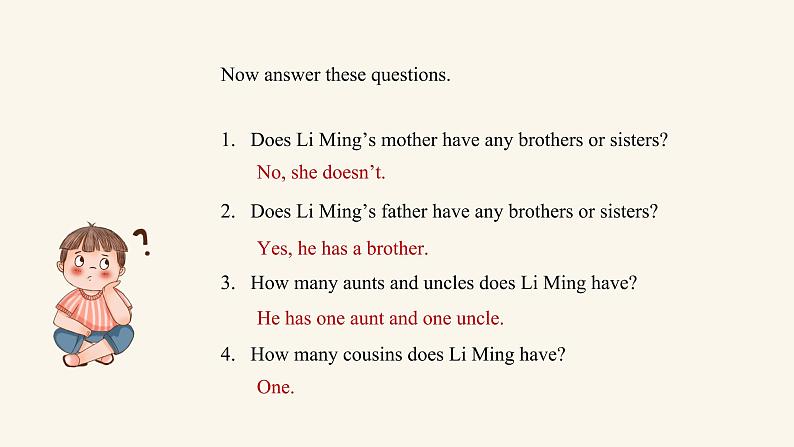 Unit 5 Lesson 26 Li Ming 's Family课件1 冀教版英语七年级上册第8页
