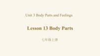 冀教版七年级上册Unit 3 Body Parts and FeelingsLesson 13  Body Parts评课课件ppt