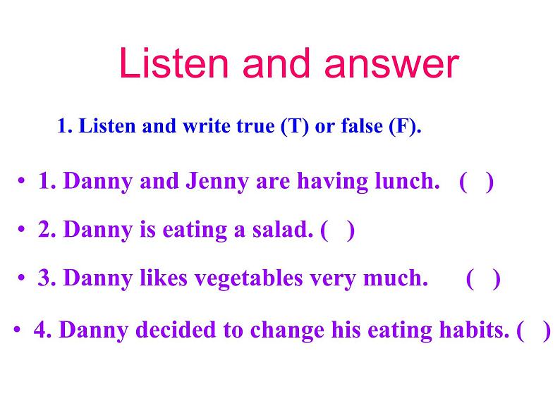 (新)冀教版七年级英语下册Unit+7+Lesson+37+You+Are+What+You+Eat课件08