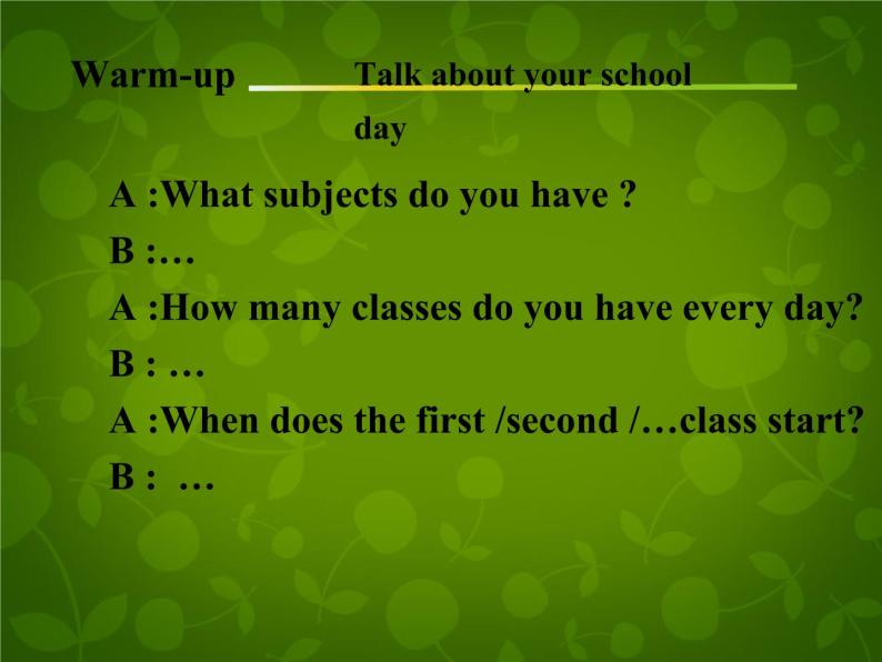 Unit 3 School Life Lesson 13 How Is School Going课件 （新版）冀教版七年级下册03