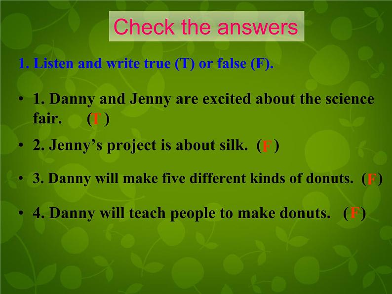 Unit 3 School Life Lesson 17 School Science Fair课件 (新版)冀教版七年级下册第6页