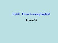 冀教版七年级下册Lesson 30 Writing an E-mail in English教学ppt课件