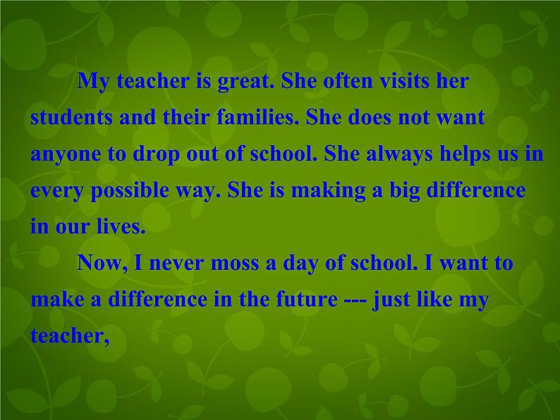 Unit 3 School Life Lesson 15 Making a Difference课件 (新版)冀教版七年级下册第8页