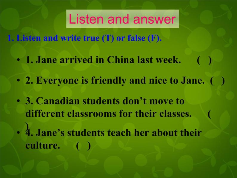 Unit 3 School Life Lesson 18 Teaching in China课件 （新版）冀教版七年级下册05