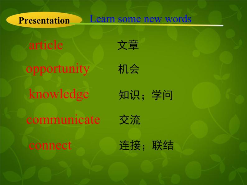 Unit 5 I Love Learning English Lesson 29 A Door to the World课件 （新版）冀教版七年级下册04