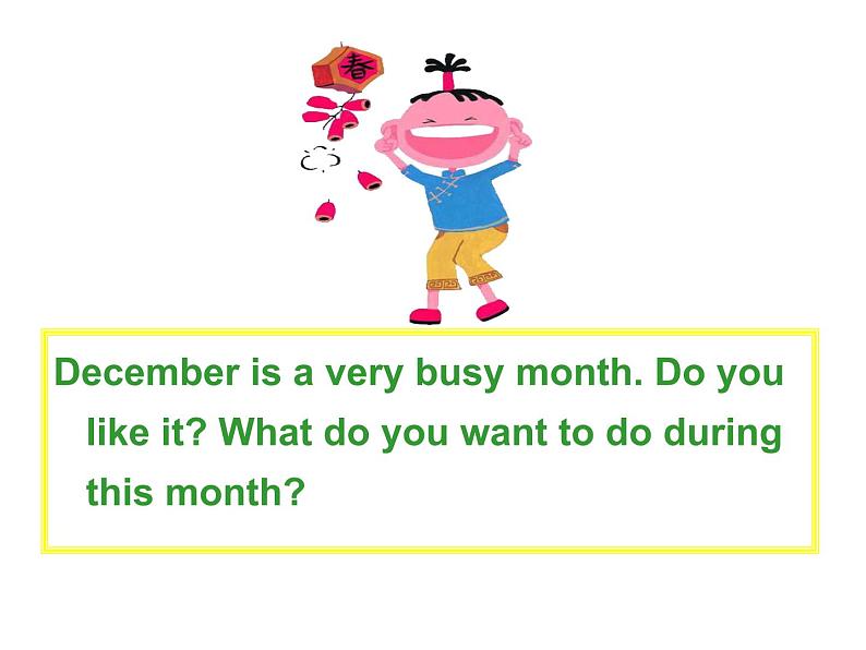 冀教版英语七年级上册 Unit 7 Days and months Lesson 38 Nick 's Busy Month 课件第4页