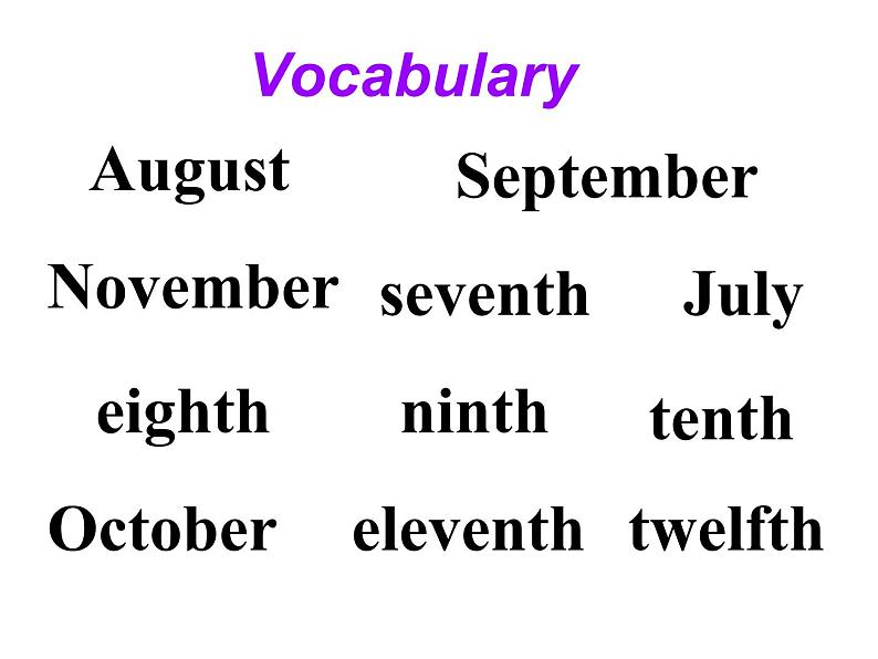 冀教版英语七年级上册 Unit 7 Days and months Lesson 40 When Is Your Birthday? 课件06