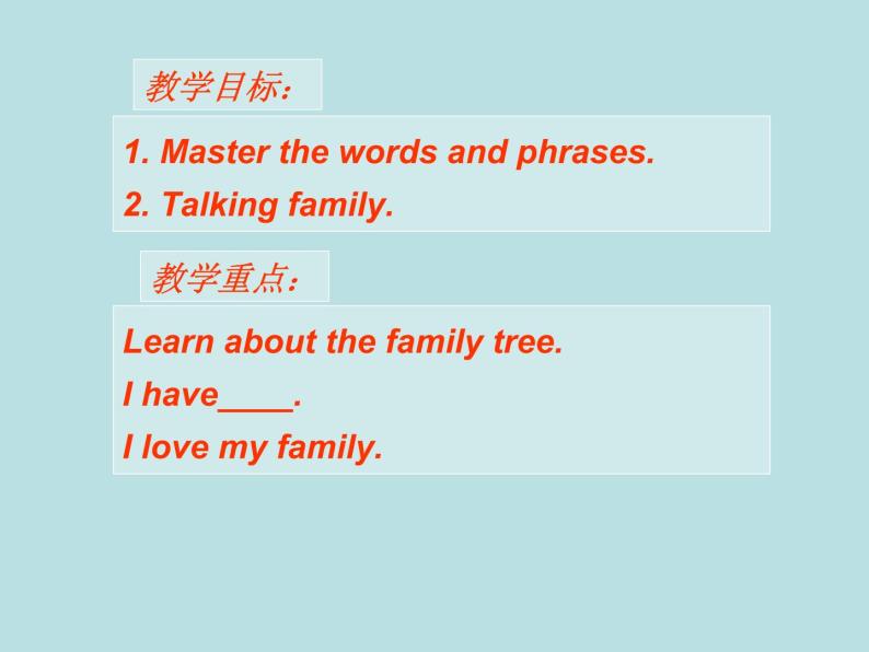 七年级英语上册 Unit 5 Family and home Lesson 26 Li Ming's Family课件 （新版）冀教版02