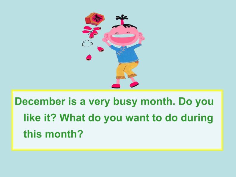 七年级英语上册 Unit 7 Days and months Lesson 38 Nick's Busy Month课件 （新版）冀教版04