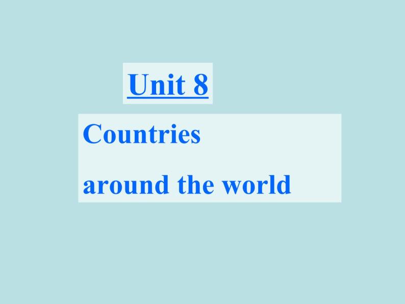 七年级英语上册 Unit 8 Countries around the World Lesson 43 Directions课件 （新版）冀教版01