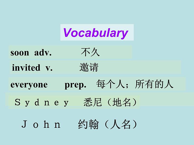 七年级英语上册 Unit 8 Countries around the World Lesson 44 Jack 's Goodbye Party课件 (新版)冀教版第6页